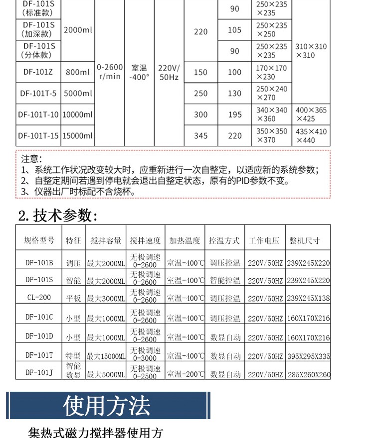 DF-101T5L集熱式磁力攪拌器(圖6)